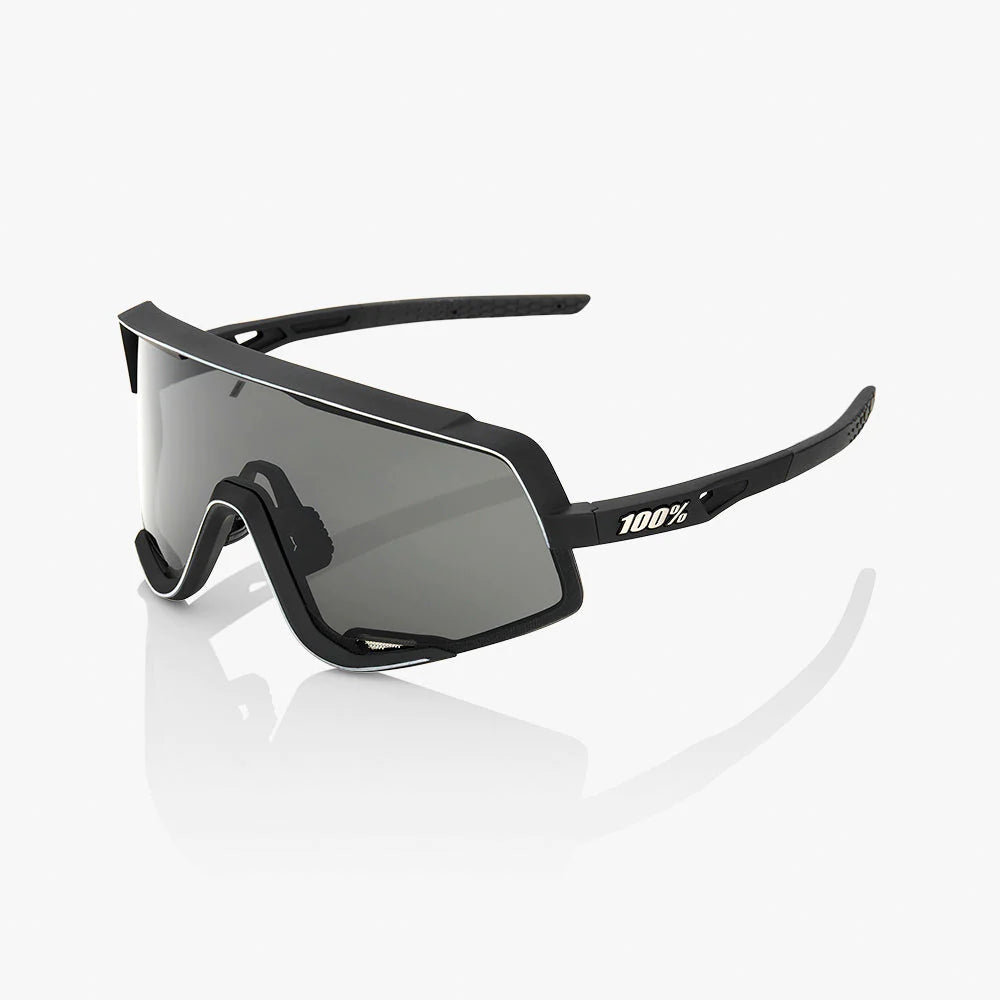 100 GLENDALE Performance Cycling Sunglasses Black Frame Smoke
