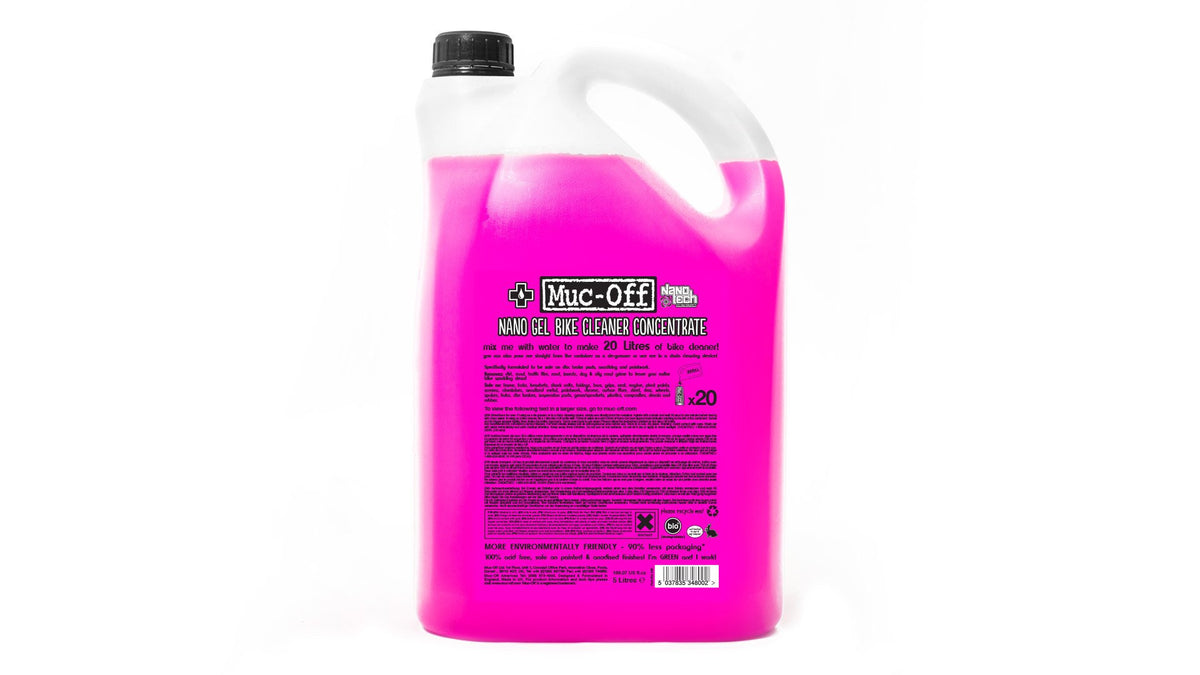 Muc-Off Nano Tech Bike Cleaner Concentrate - 5 Liter – Sierra Bicycle Supply