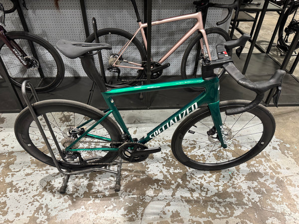 2024 Specialized Tarmac SL8 Pro - Shimano Ultegra Di2 - Gloss Pine Green Metallic - Size 56 - Demo