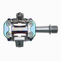 HT Components, M2 Leopard M, Pedals, Body: Aluminum, Spindle: Cr-Mo, 9/16'', Oil Slick, Pair