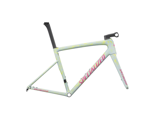 2025 Specialized Tarmac SL8 Frameset - Satin Ion Metallic / Sea Foam Strata / Rebel Pink