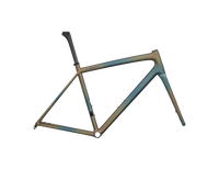 2025 Specialized S-Works Aethos Frameset - Satin Deep Lake Metallic / Green Pearl + Burnt Gold Metallic Fade / Dark Navy