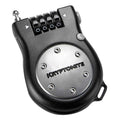 R2 Retractor, Cable lock, Combination, 2.6mm, 90cm, 3', Black