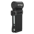 Keeper Mini Folding Lock - Includes Bracket, Black