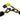 DoubleDown, U-Lock, Key, 102x260mm, 4''x10.25'', Thickness in mm: 16mm, Yellow