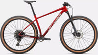 2022 Specialized Chisel HT Comp- Gloss Red Tint Fade Over Brushed Silver / Tarmac Black / White w/Gold Pearl