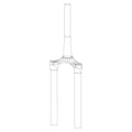 32mm Crown/Steerer/Upper Tube Assembly