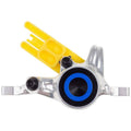 MT8/MT6/MT Trail SL Disc Brake Caliper - Rear, Post Mount, 2-Piston, Chrome/Blue
