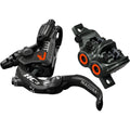 MT7 HC3 Disc Brake and Lever - Front or Rear, Hydraulic, Post Mount, Black/Orange
