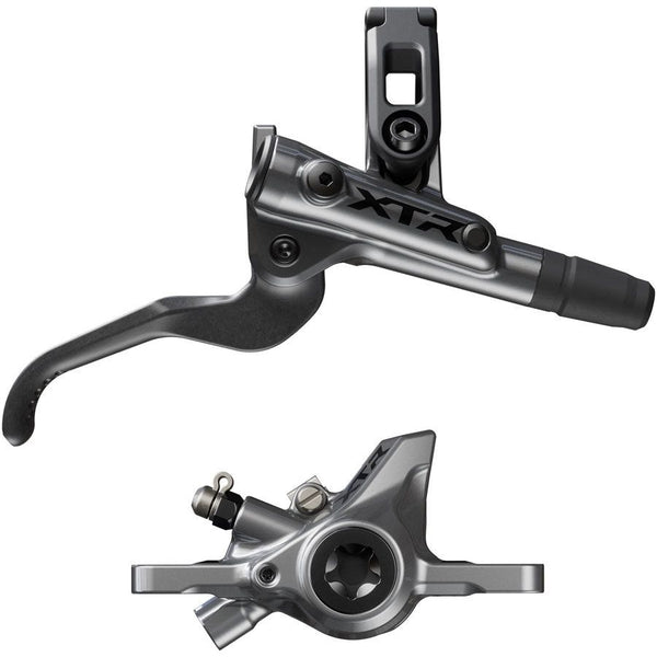 Shimano XTR M9200 XC Disc Brake and Lever - Right/Rear, Post Mount, 2-Piston Caliper, SM-BH90-SS Hose, Metal Pads, Gray