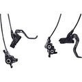 MT Trail Sport Disc Brake Set - Front and Rear, Hydraulic, Post Mount, Black/White