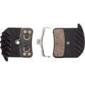 H03C-MF Disc Brake Pad and Spring - Metal Compound, Finned Aluminum Backplate, One Pair