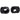 Rim Brake Spring/Adjuster Nuts, Pair, Black