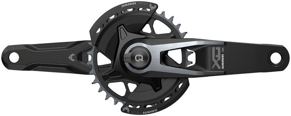 SRAM X0 Eagle T-Type AXS Power Meter Wide Crankset - 165mm, 12-Speed, 32t Chainring, Direct Mount, 2-Guards, PM DUB Spindle, Black