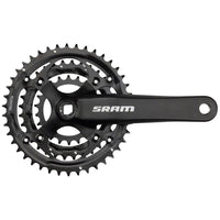 SRAM S-600 Crankset - 175mm, 8-Speed, 42/32/22t, 104/64 BCD, Square Taper JIS Spindle Interface, Black