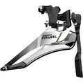 Rival 22 Front Derailleur - 2x11-Speed Yaw, Braze-on, with Chain Spotter, Silver/Black