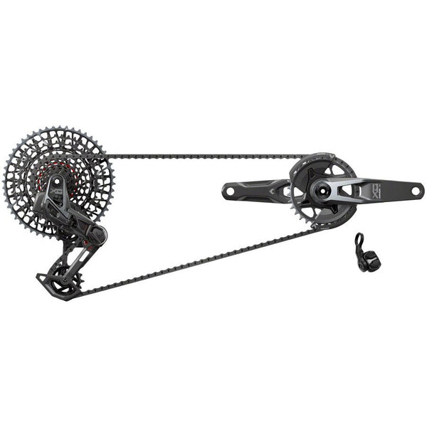 SRAM X0 T-Type Eagle Transmission Groupset - 170mm Crank, 32t Chainring, AXS POD Controller, 10-52t Cassette, Rear Derailleur, Chain