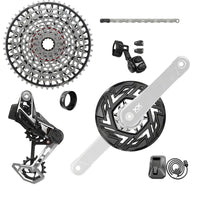 SRAM XX Eagle T-Type Ebike AXS Groupset - 104BCD 36T, Derailleur, Shifter, 10-52t Cassette, Clip-On Guard, Arms not included