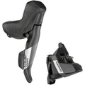 Apex Shift/Brake Lever and Hydraulic Disc Brake Caliper - Right/Rear, 12-Speed, DoubleTap, Flat Mount, 20mm Offset, Black, D1