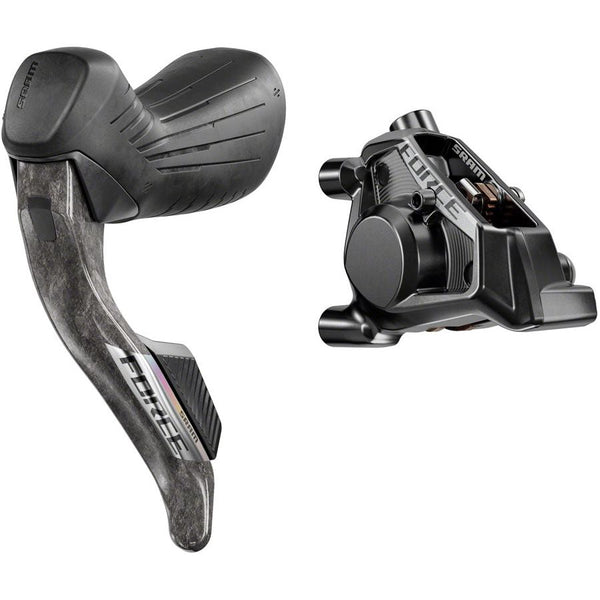 SRAM Force eTap AXS HRD Shift/Brake Lever and Hydraulic Disc Caliper - Left/Front, Flat Mount 20mm Offset, 950mm Hose, Black, E1