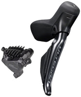 Shimano Ultegra ST-R8170E Di2 Shift/Brake Lever with BR-R8170 Hydraulic Disc Brake Caliper - Left/Front, 2x, Flat Mount, Black