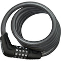 Numero 5510C  Cable Lock -Combination, 180cmx10mm With SR (Selle Royal) Mount, Black
