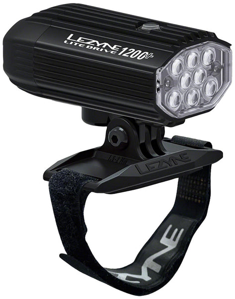 Lezyne Helmet Lite Drive 1200+ Helmet Mount Headlight, Black