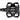 MX 6 Pedals - Dual Sided Clipless with Platform, Aluminum, 9/16", Black, B1