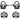Rally RK/XC210 Power Meter Pedals Bundle - Clipless, Composite/Alloy, 9/16", Black, Pair, Dual-Sensing, LOOK KEO/Shimano SPD