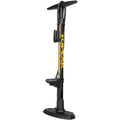 JoeBlow Sport Digital Floor Pump - 160psi / 11bar Digital Gauge, TwinHead DX5, Black/Yellow