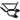 TetraRack M1 Front Rack for MTB - Fork Blade Strap Mount, Black