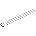 Straight Pull Spokes and Nipples, CX-Sprint 284mm Black, 3-pack