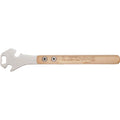 Classic Pedal Rod Pedal Wrench and Bottle Opener: 14.2inches, varnished wWood handle