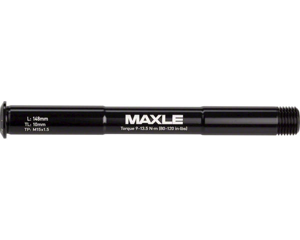 Rock Shox Maxle Stealth Front MTB Thru-Axle - 15x100mm Length 148mm, Thread 9mm, Pitch M15x1.50 Black