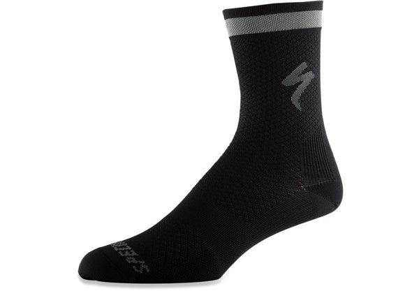 SPECIALIZED SOFT AIR REFLECTIVE TALL SOCKS - BLACK