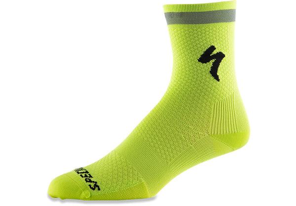 SPECIALIZED SOFT AIR REFLECTIVE TALL SOCKS - HYPER GREEN
