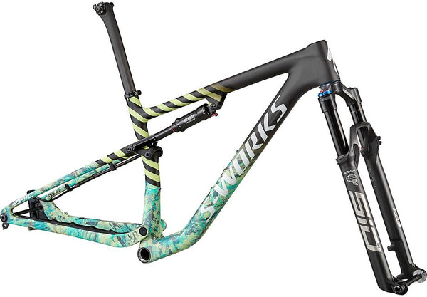 Specialized S-Works Epic Frameset - Satin Carbon / Lagoon Blue Marble